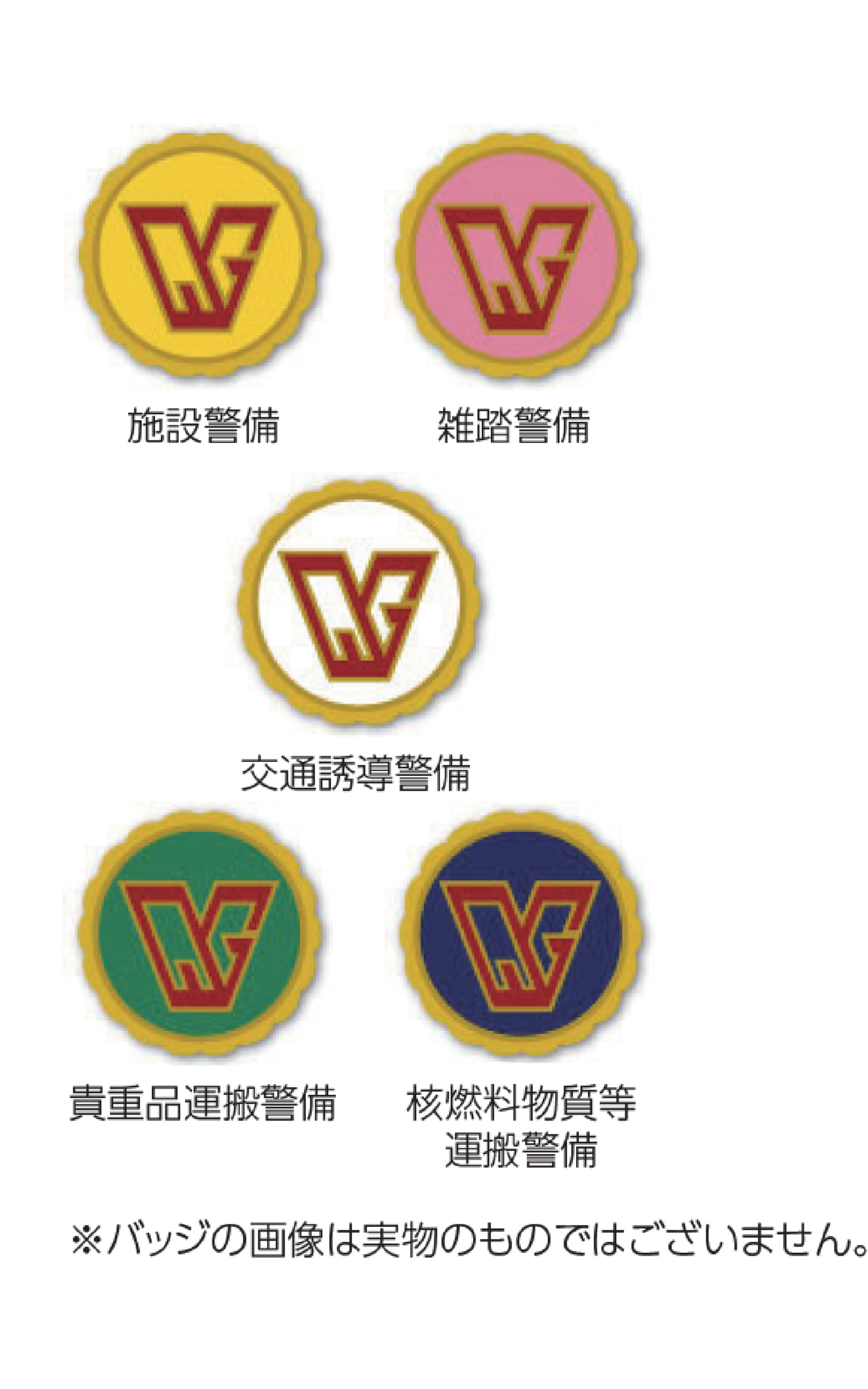 交通・雑踏・施設・貴重品・核燃料1級バッジ【購入申請】